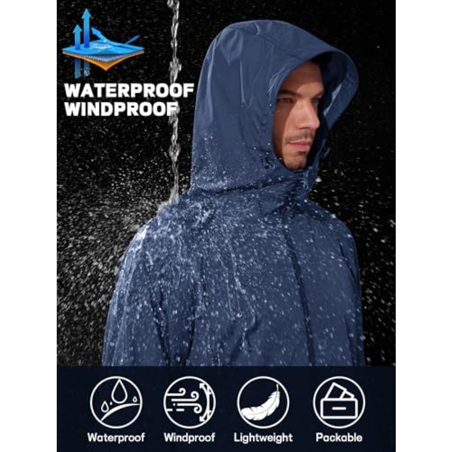 UIQUR Men's Rain Jacket Windbr - Running Gear For Rain avis et prix