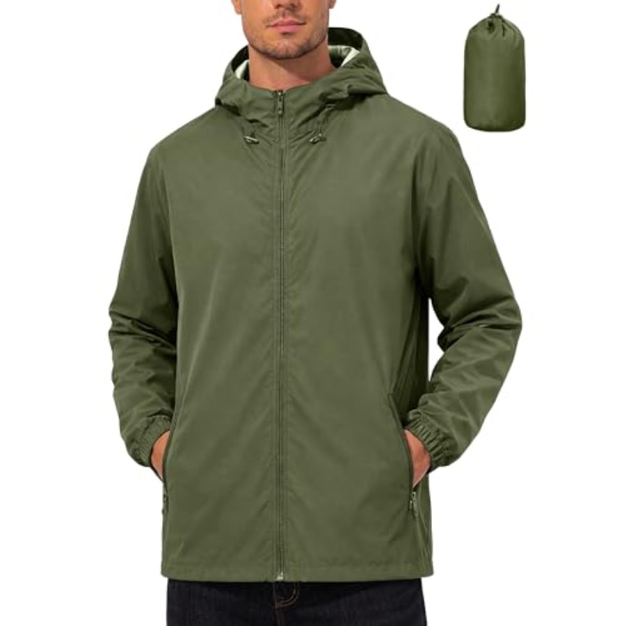 UIQUR Mens Rain Jacket Lightwe - Running Gear For Rain avis et prix