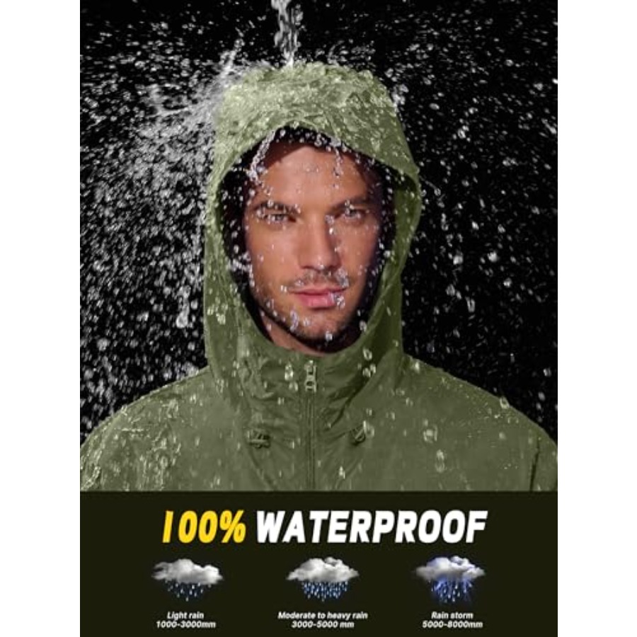 UIQUR Mens Rain Jacket Lightwe - Running Gear For Rain avis et prix