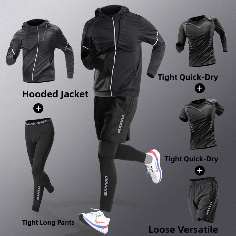 Men's Running Set Qui Dry Spor - Running Gear Outfit avis et prix