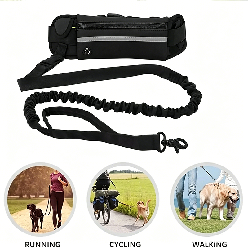 Dog Running Waist Leash Nylon  - Running Gear Holder avis et prix
