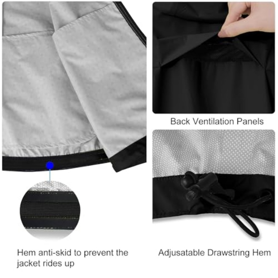 Men's Rain Jacket Waterproof W - Running Gear For Rain avis et prix