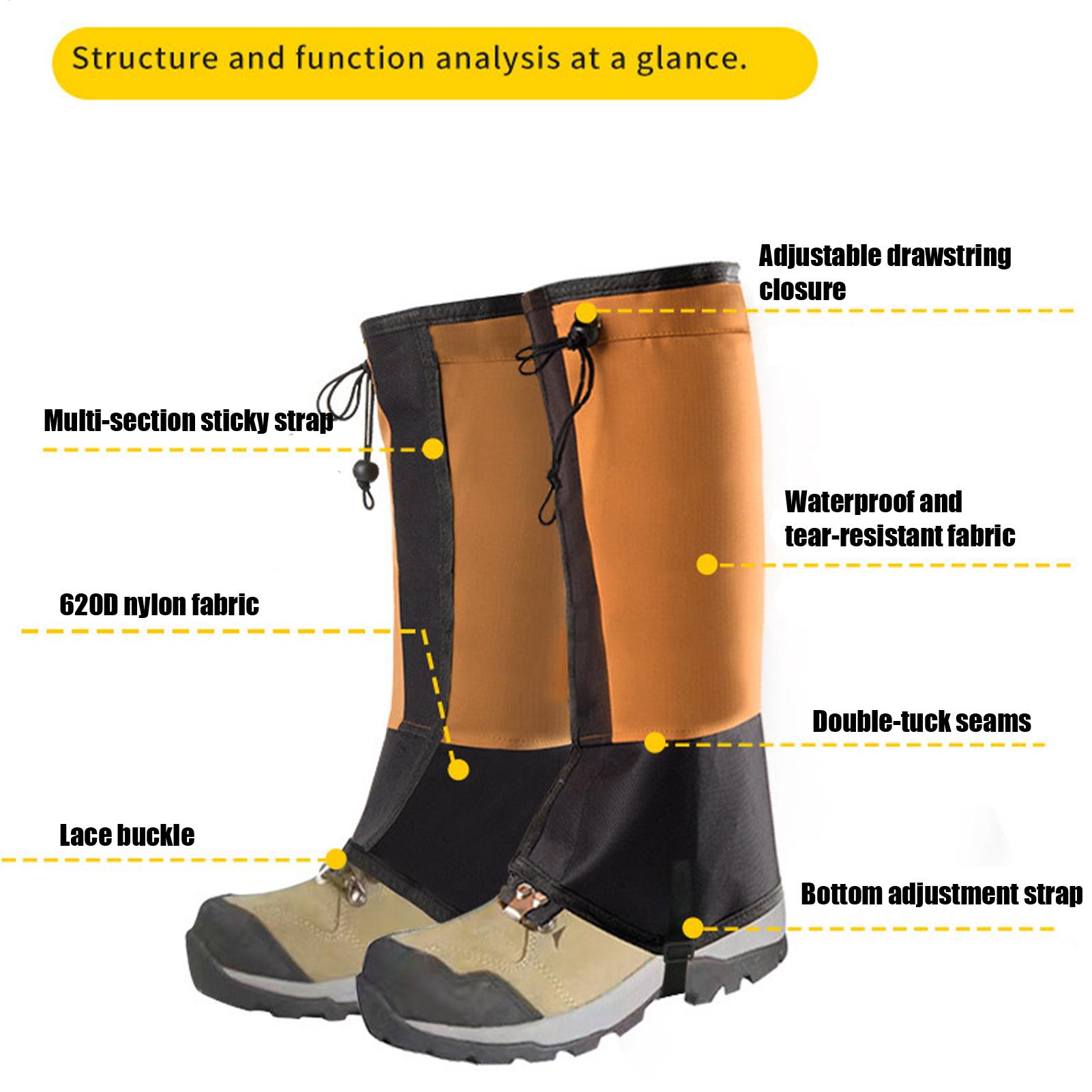 Waterproof Leg Gaiters for Hik - Running Gear For Rain avis et prix